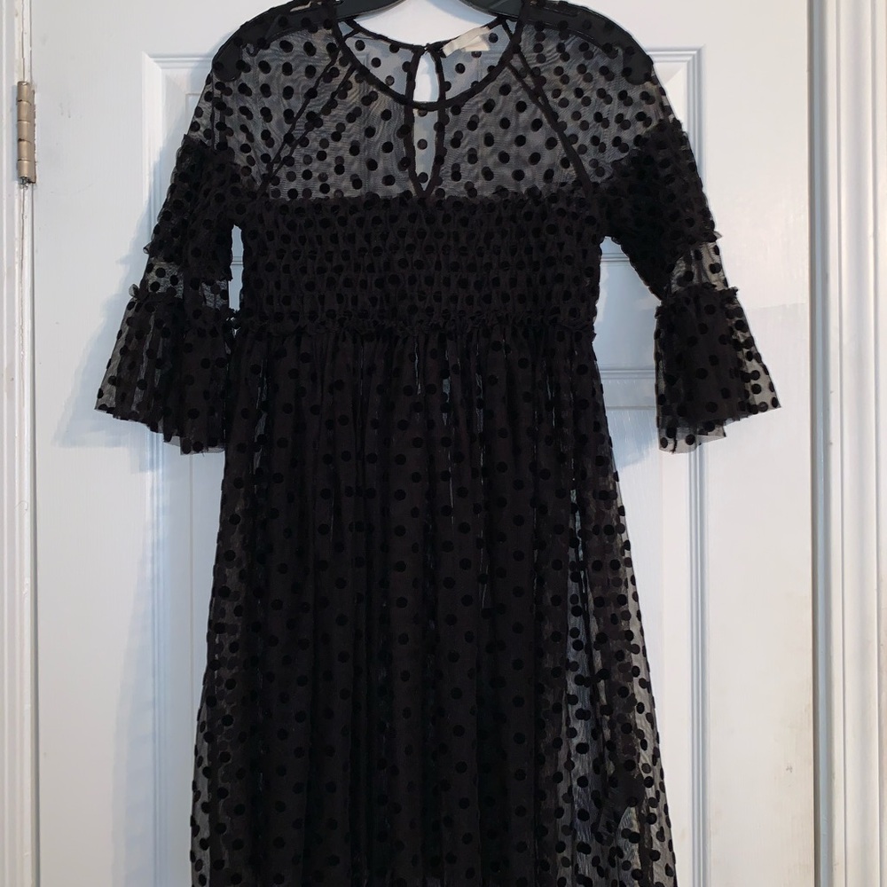 Sheer polka dot dress/top